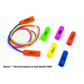 7' Blue Handle Rainbow Colored Jump Rope (Imprint Both Handles***)